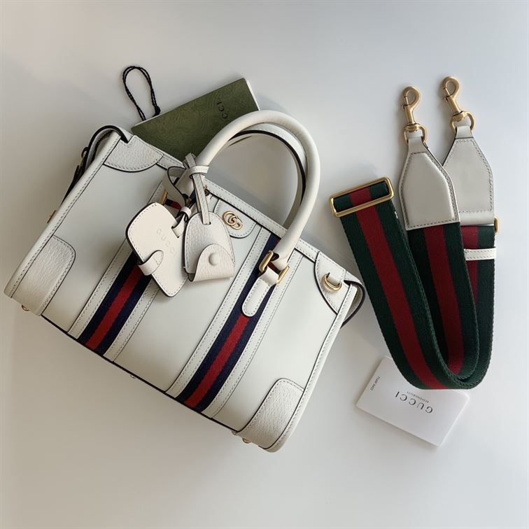GUCCI DOUBLE G TOP HANDLE SMALL NOTE BAG