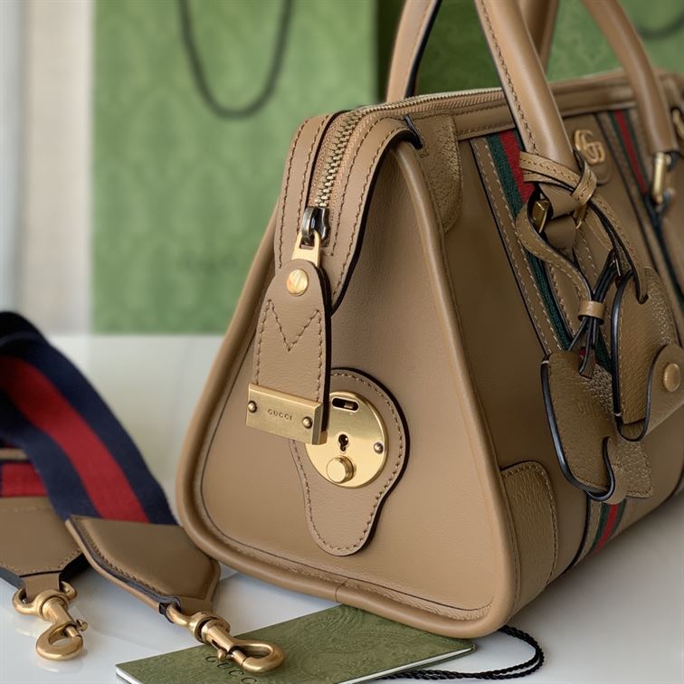 GUCCI DOUBLE G TOP HANDLE SMALL NOTE BAG