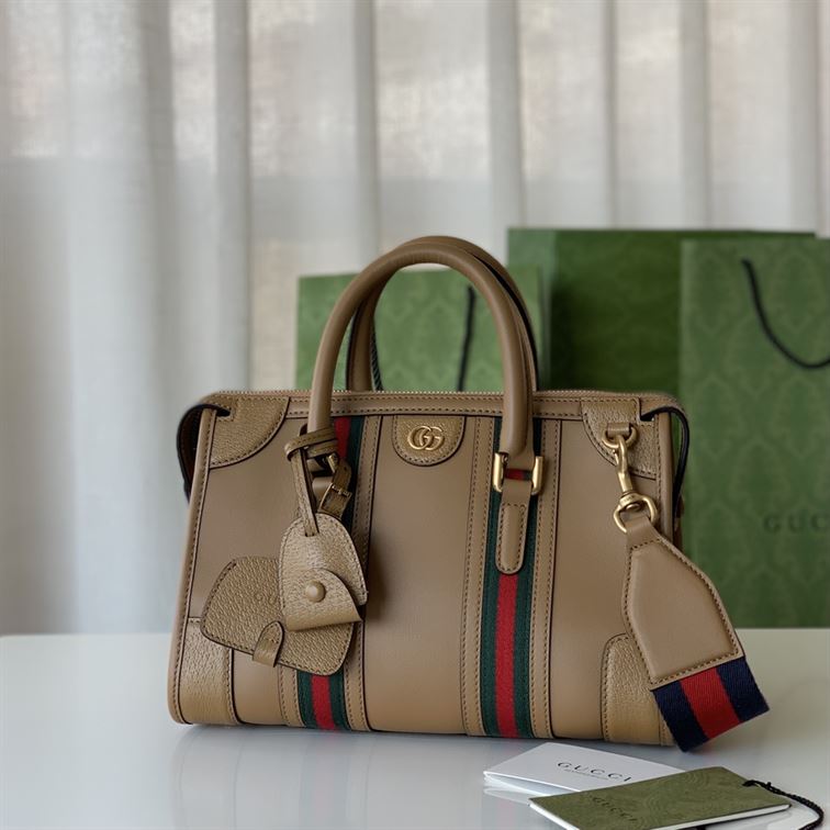 GUCCI DOUBLE G TOP HANDLE SMALL NOTE BAG