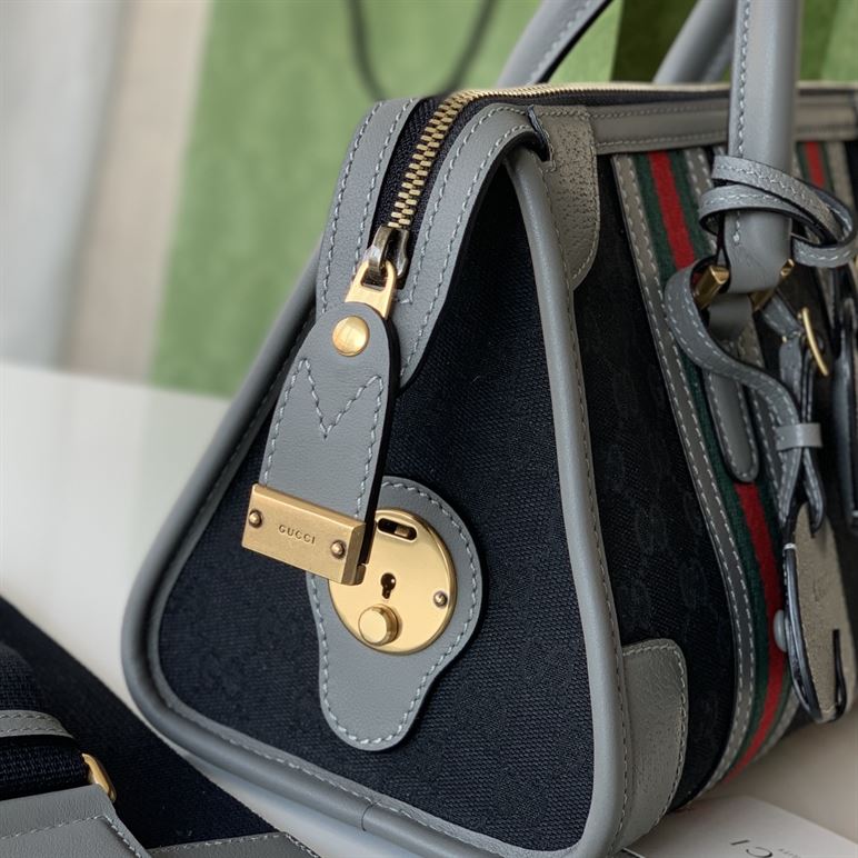 GUCCI DOUBLE G TOP HANDLE SMALL NOTE BAG