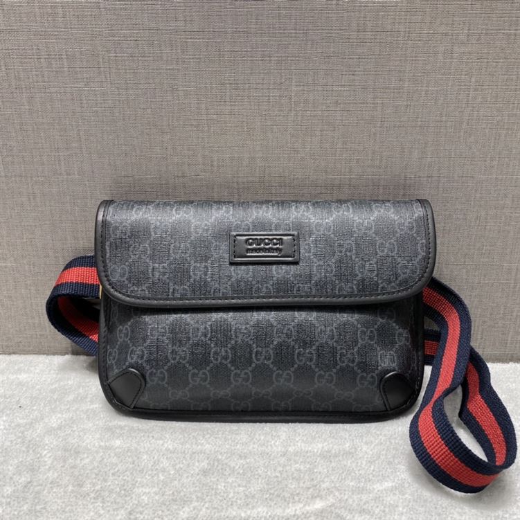 GUCCI GG BLACK BELT BAG - BG022