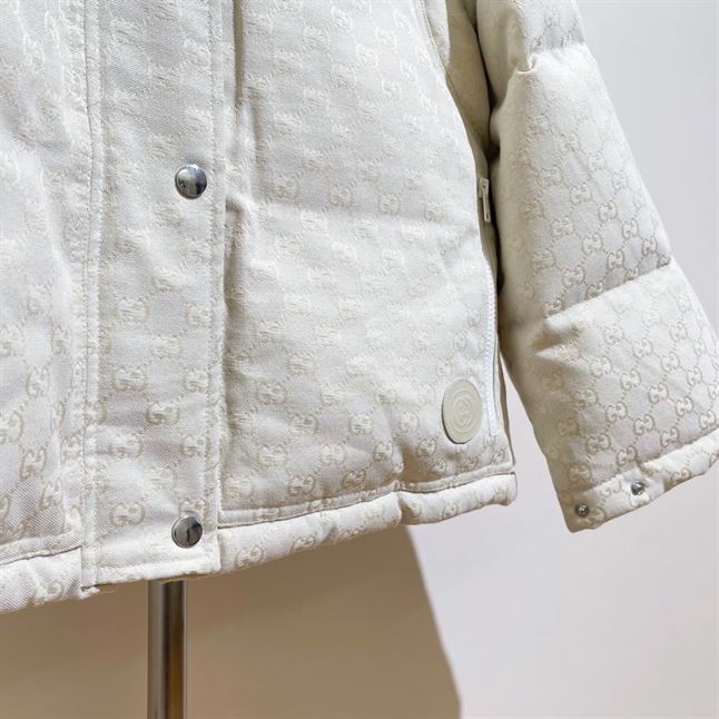 GUCCI GG COTTON CANVAS PUFFER JACKET - GCJ034