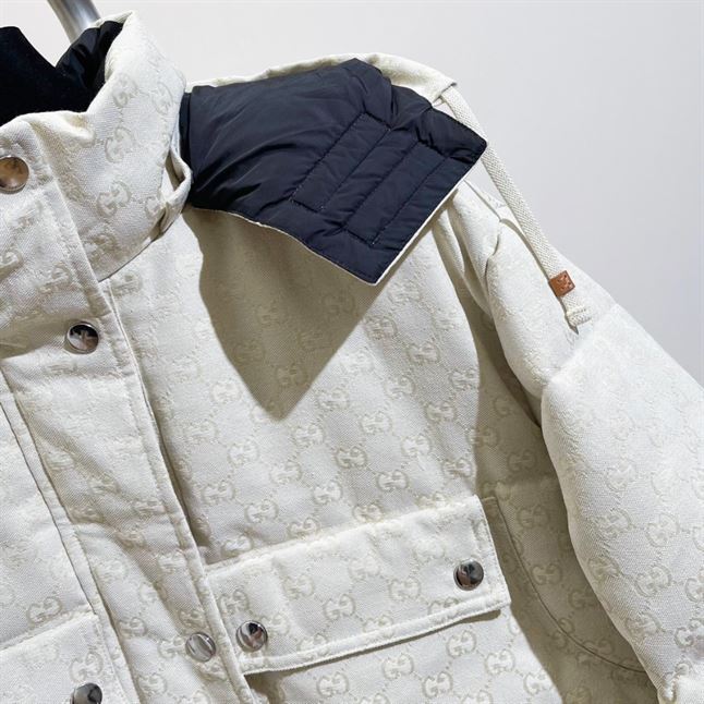 GUCCI GG COTTON CANVAS PUFFER JACKET - GCJ034
