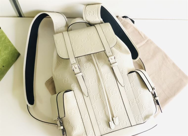 GUCCI GG EMBOSSED BACKPACK - BG034