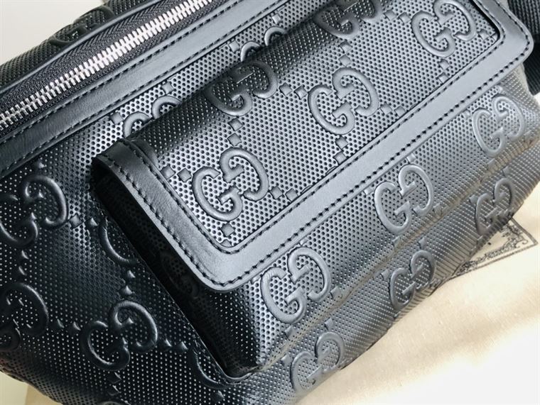GUCCI GG EMBOSSED BELT BAG - BG004