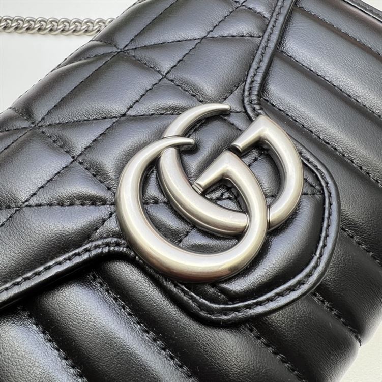 GUCCI GG MARMONT MINI BLACK BAG