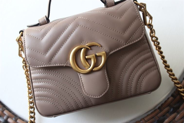GUCCI GG MARMONT MINI TOP HANDLE BAG