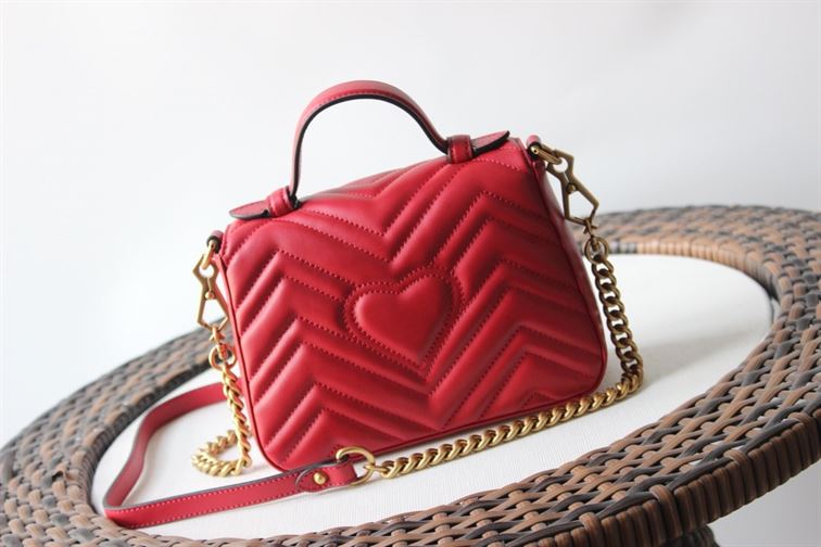 GUCCI GG MARMONT MINI TOP HANDLE BAG