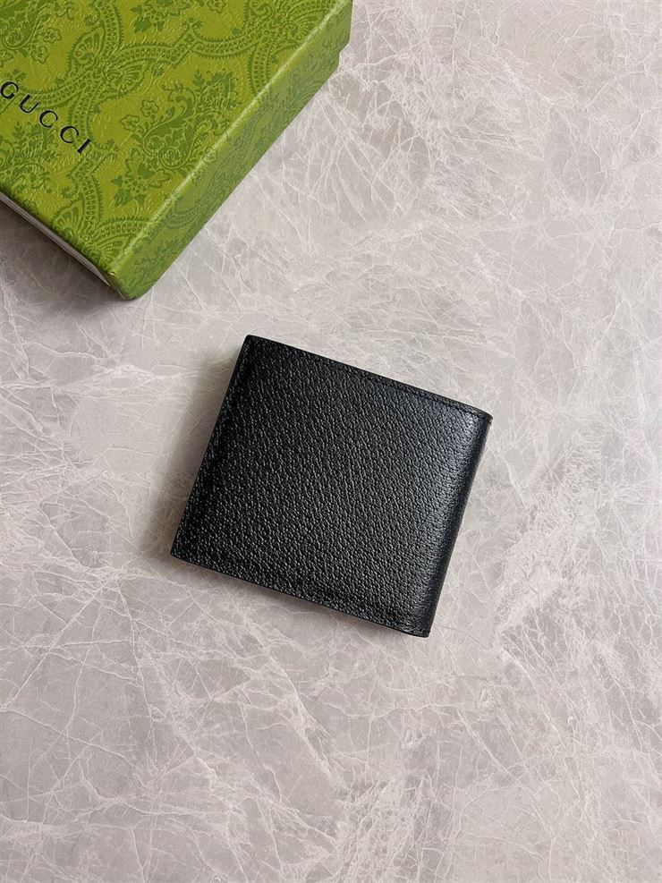 GUCCI GG MORMONT LEATHER BI-FOLD WALLET