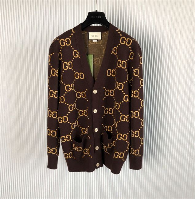 GUCCI GG SUPREME INTARSIA CARDIGAN - GCK032