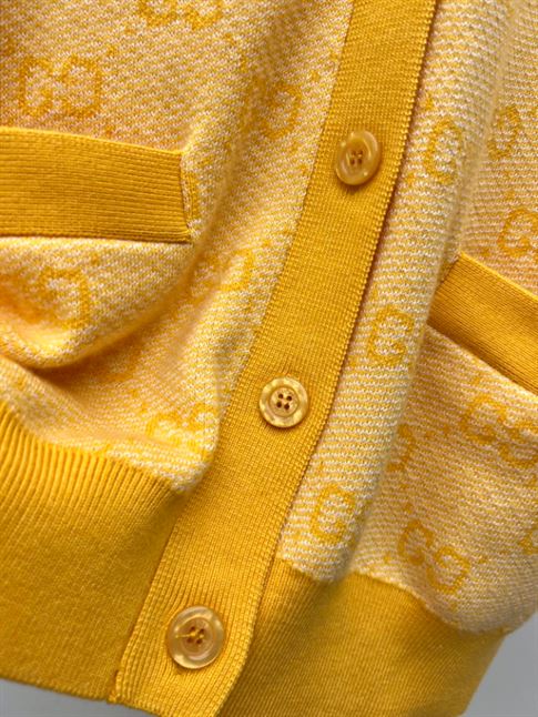 GUCCI GG WOOL JACQUARD CARDIGAN - GCK027