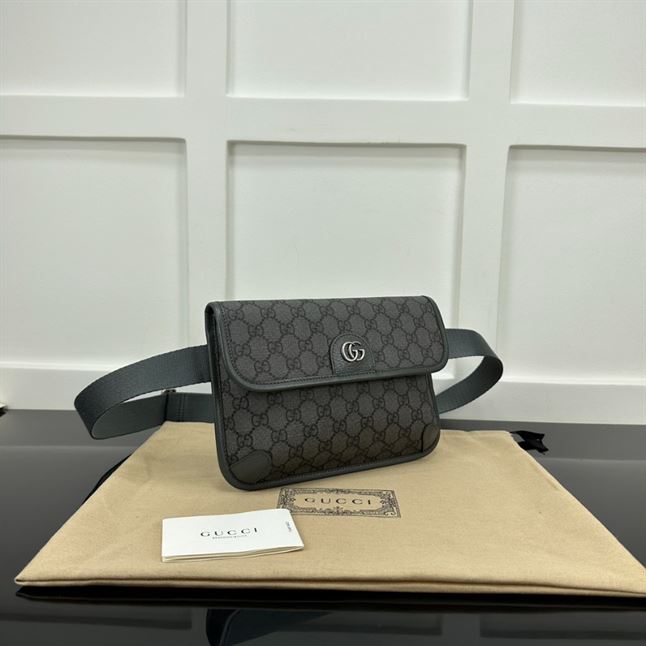 GUCCI GREY OPHIDIA SMALL GG BELT BAG - BG055