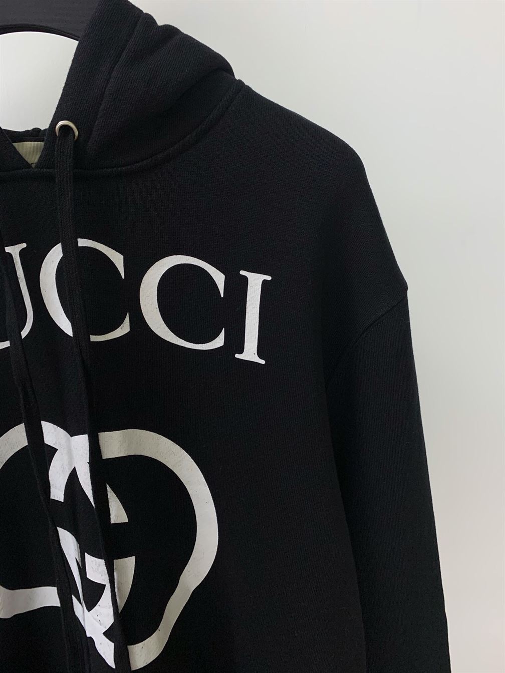 GUCCI HOODED SWEATSHIRT WITH INTERLOCKING G - GCK007
