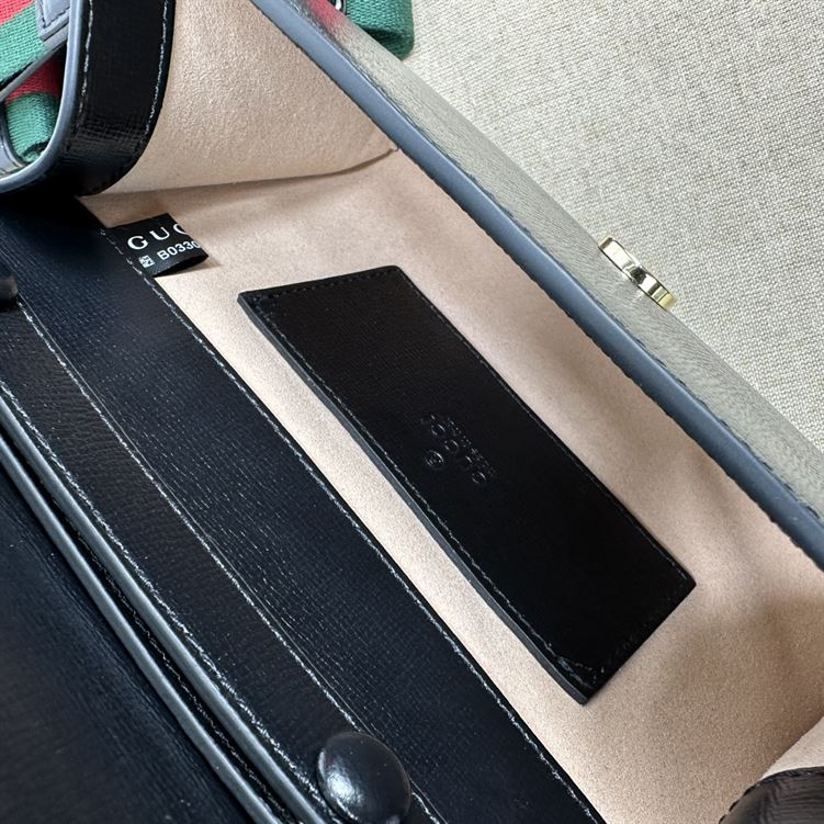 GUCCI HORSEBIT 1955 MINI BAG IN BLACK LEATHER