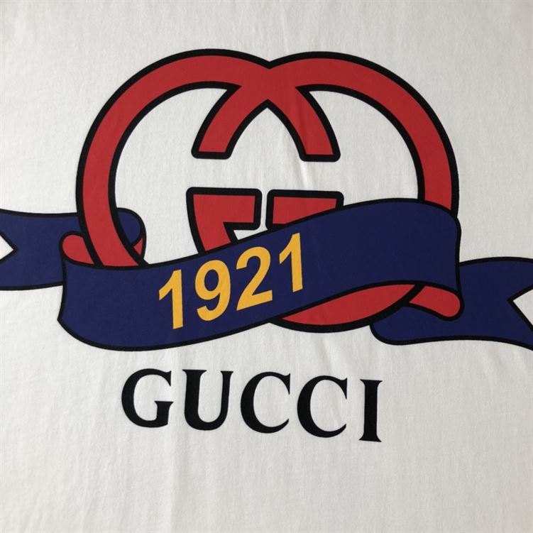 GUCCI INTERLOCKING G 1921 GUCCI COTTON T-SHIRT - GGS048