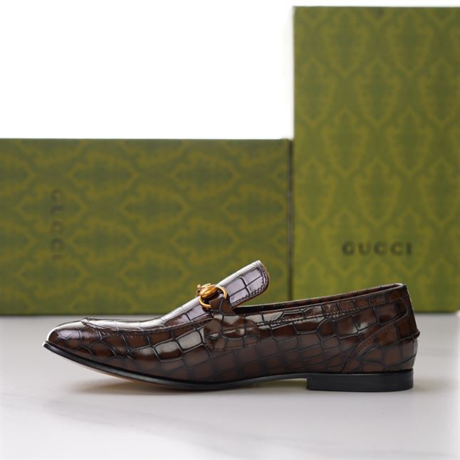 GUCCI JORDAAN CROCODILE LOAFER - GL014