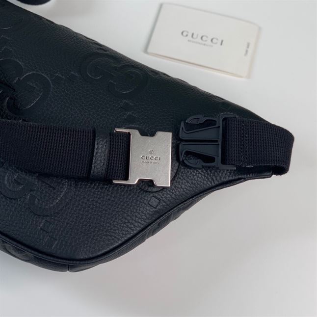 GUCCI JUMBO GG BELT BAG BLACK - BG042