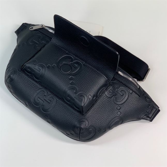 GUCCI JUMBO GG BELT BAG BLACK - BG042