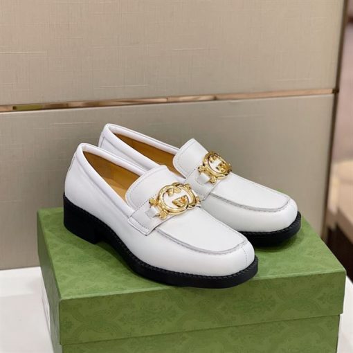 GUCCI LEATHER LOAFER IN WHITE - GL046