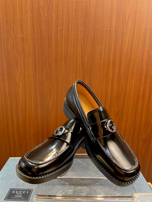 GUCCI LOAFER INTERLOCKING G BLACK - GL019