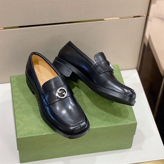 GUCCI LOAFER INTERLOCKING G BLACK - GL047