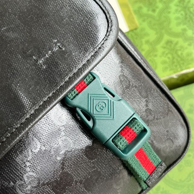 GUCCI MONOGRAMMED BUCKLE DETAILED SHOULDER BAG - BG054