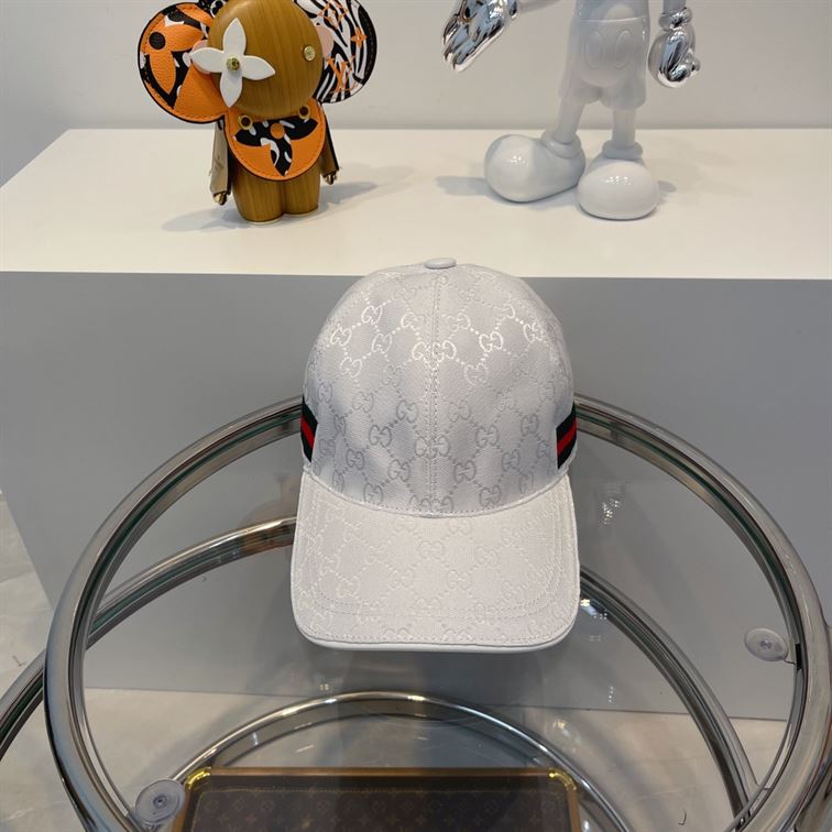 GUCCI ORIGINAL GG CANVAS BASEBALL HAT WITH WEB