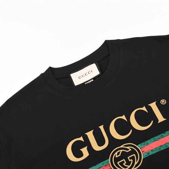 GUCCI OVERSIZE T-SHIRT WITH GUCCI LOGO - GGS003