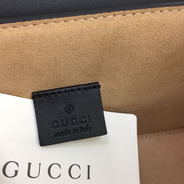 GUCCI PADLOCK GG SMALL BAMBOO SHOULDER BAG