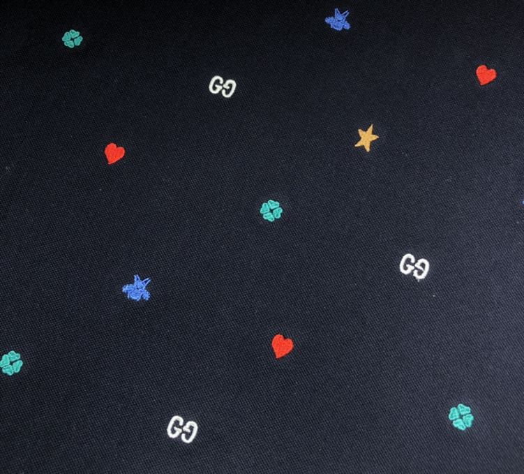 GUCCI POLO WITH SYMBOLS EMBROIDERY - GGS045