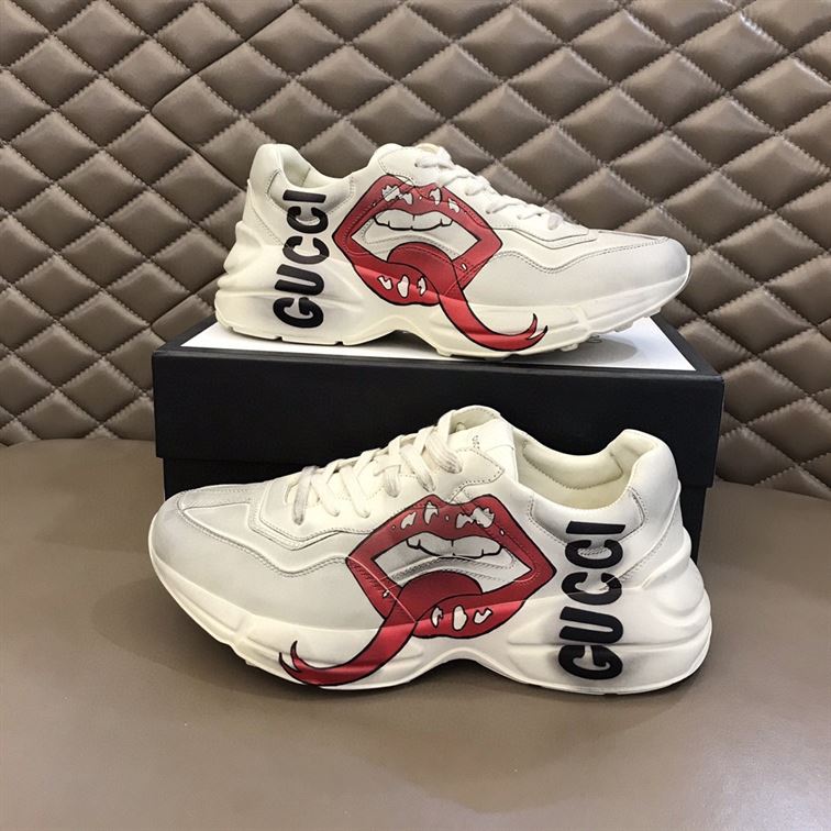 GUCCI RHYTON SNEAKER WITH MOUTH PRINT - GCC016