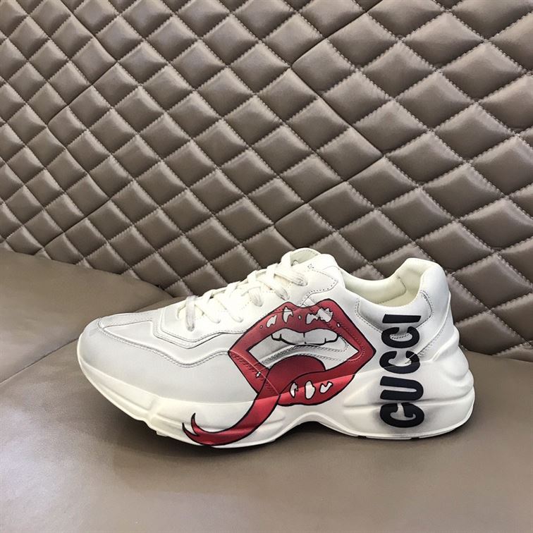 GUCCI RHYTON SNEAKER WITH MOUTH PRINT - GCC016