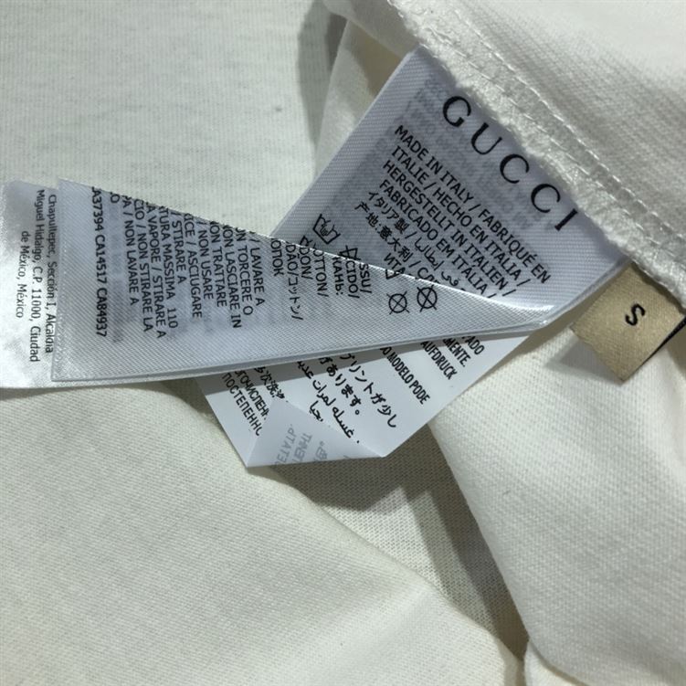 GUCCI ROUND GG PRINT COTTON T-SHIRT - GGS040