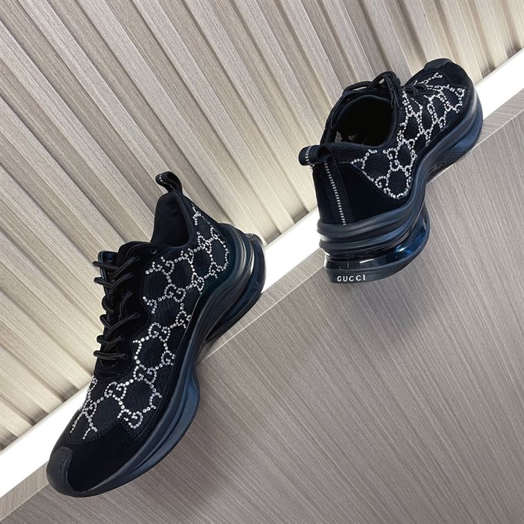 GUCCI RUN GG CRYSTAL SNEAKER - GCC012