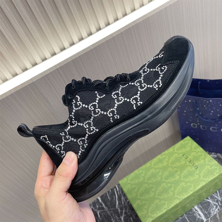 GUCCI RUN GG CRYSTAL SNEAKER - GCC012