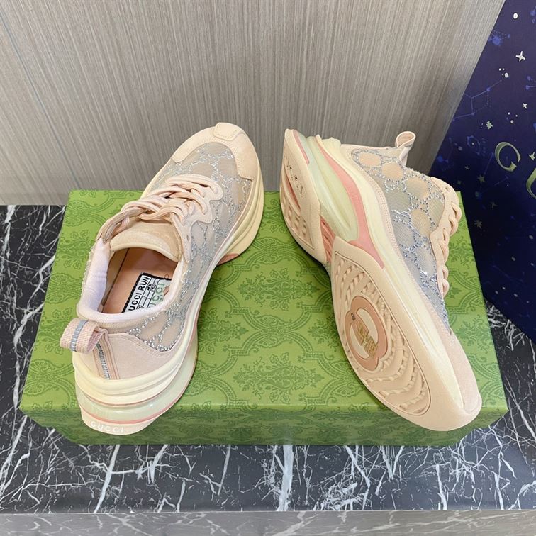 GUCCI RUN GG CRYSTAL SNEAKER - GCC013