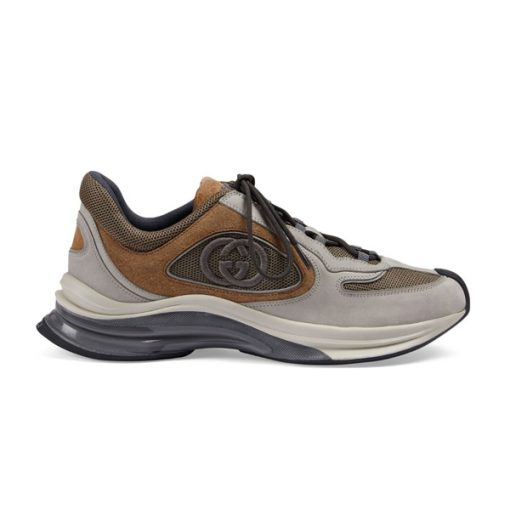 GUCCI RUN SNEAKER LIGHT GREY SUEDE - GCC115