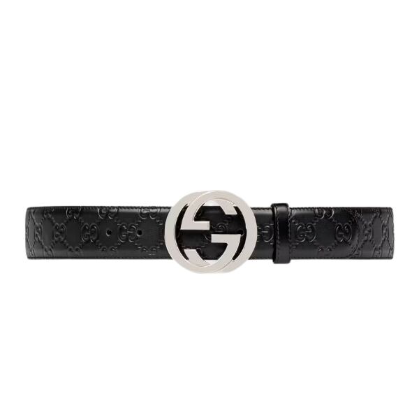 GUCCI SIGNATURE LEATHER BELT - GB007