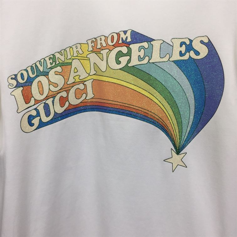 GUCCI SOUVENIR FROM LOS ANGELES PRINT T-SHIRT - GGS020