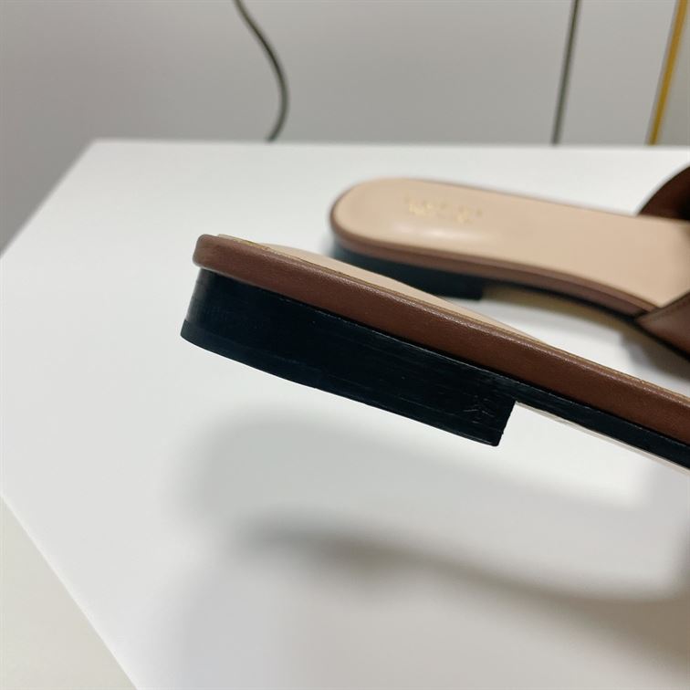 GUCCI WOMEN'S INTERLOCKING G CUT-OUT SLIDE SANDAL - GSL014