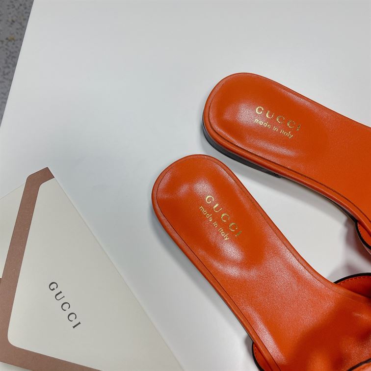 GUCCI WOMEN'S INTERLOCKING G CUT-OUT SLIDE SANDAL - GSL015