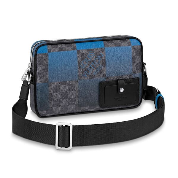 LOUIS VUITTON ALPHA MESSENGER DAMIER GRAPHITE GIANT BLUE - LVB044