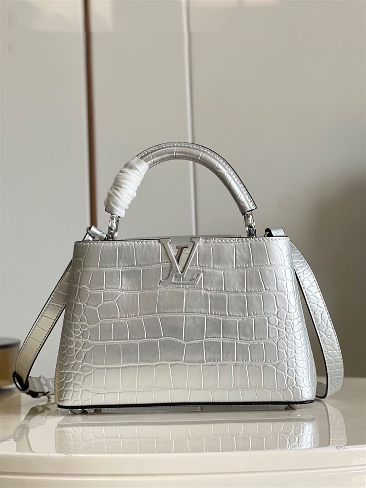 LOUIS VUITTON CAPUCINES BB Silver