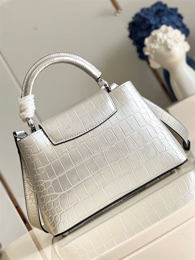 LOUIS VUITTON CAPUCINES BB Silver