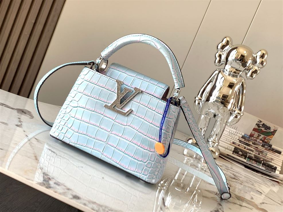 LOUIS VUITTON CAPUCINES MINI Light Blue