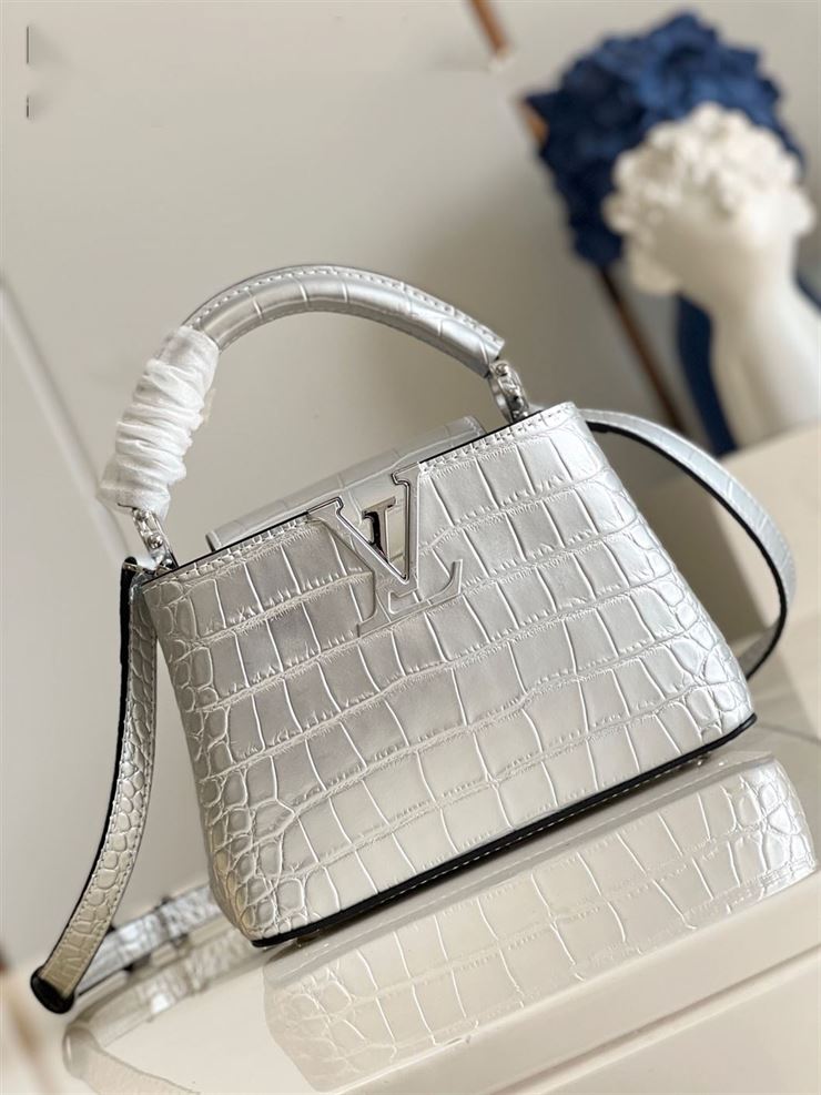LOUIS VUITTON CAPUCINES MINI Silver