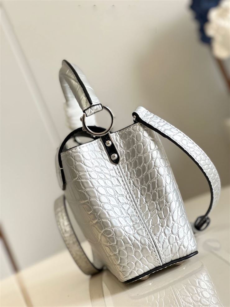LOUIS VUITTON CAPUCINES MINI Silver