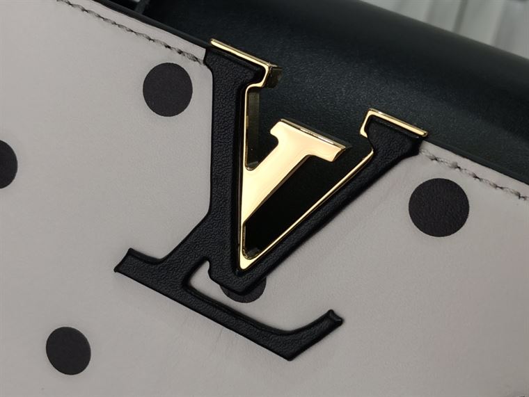 LOUIS VUITTON CAPUCINES MINI White and Black