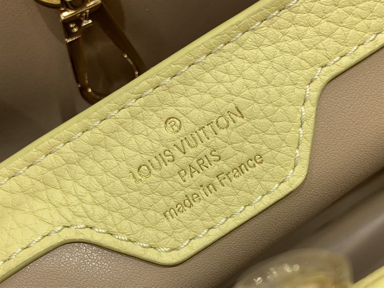 LOUIS VUITTON CAPUCINES MM Yellow
