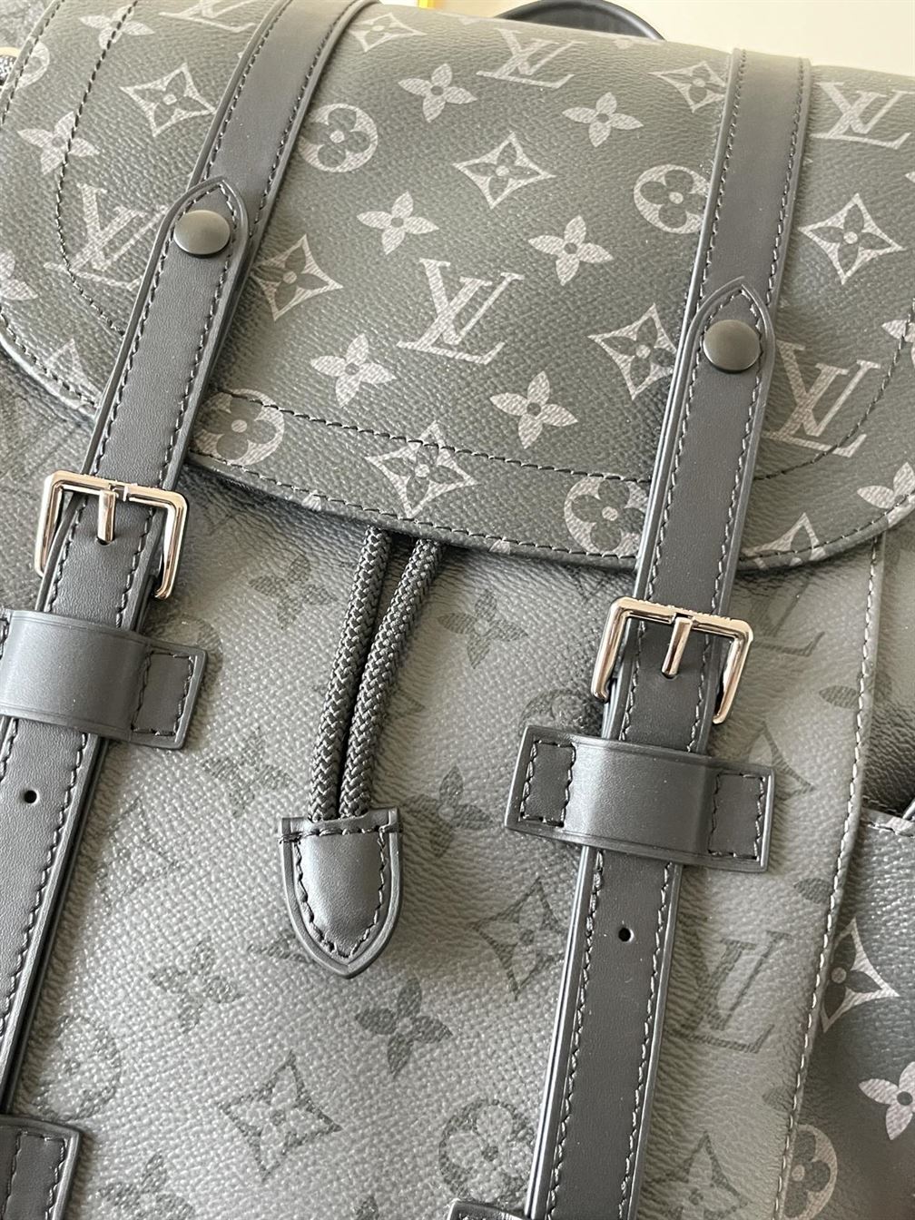 LOUIS VUITTON CHRISTOPHER BACKPACK MONOGRAM ECLIPSE - LVB023
